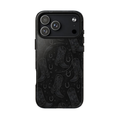 Western Noir Boots Magnetic Case