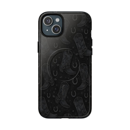 Western Noir Boots Magnetic Case