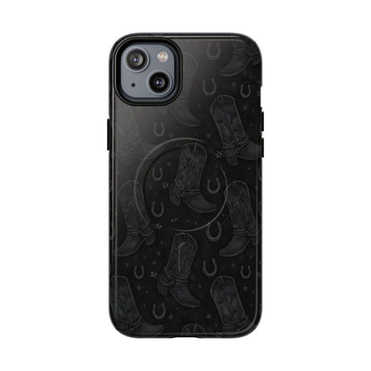 Western Noir Boots Magnetic Case
