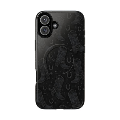 Western Noir Boots Magnetic Case