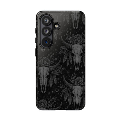 Western Noir Bull Skulls Tough Case