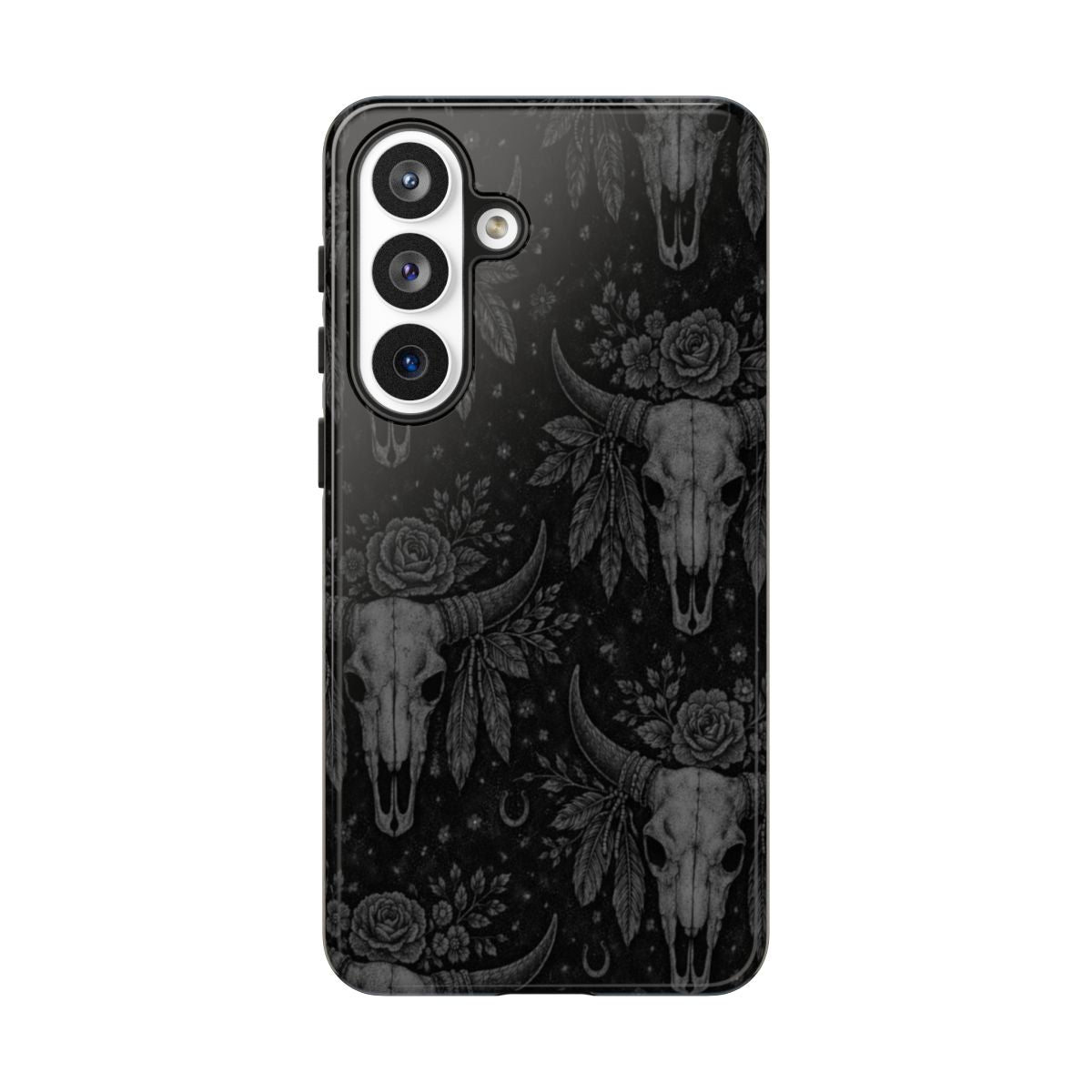 Western Noir Bull Skulls Tough Case