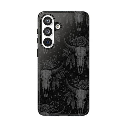 Western Noir Bull Skulls Tough Case