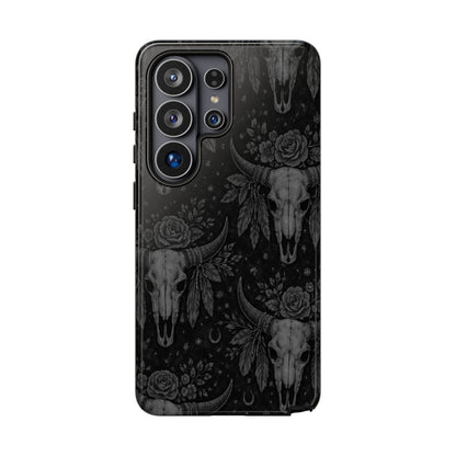 Western Noir Bull Skulls Tough Case