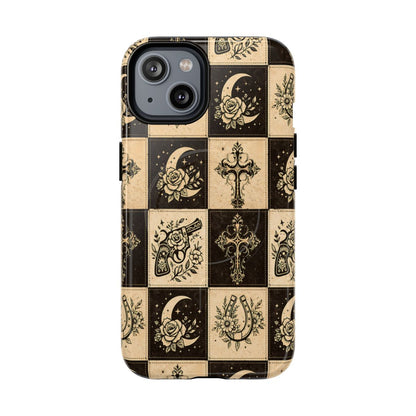 Western Patchwork Icons Magnetic Case