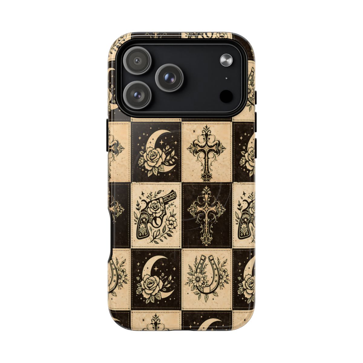 Western Patchwork Icons Magnetic Case