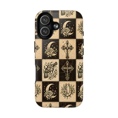 Western Patchwork Icons Magnetic Case