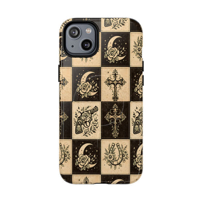 Western Patchwork Icons Magnetic Case
