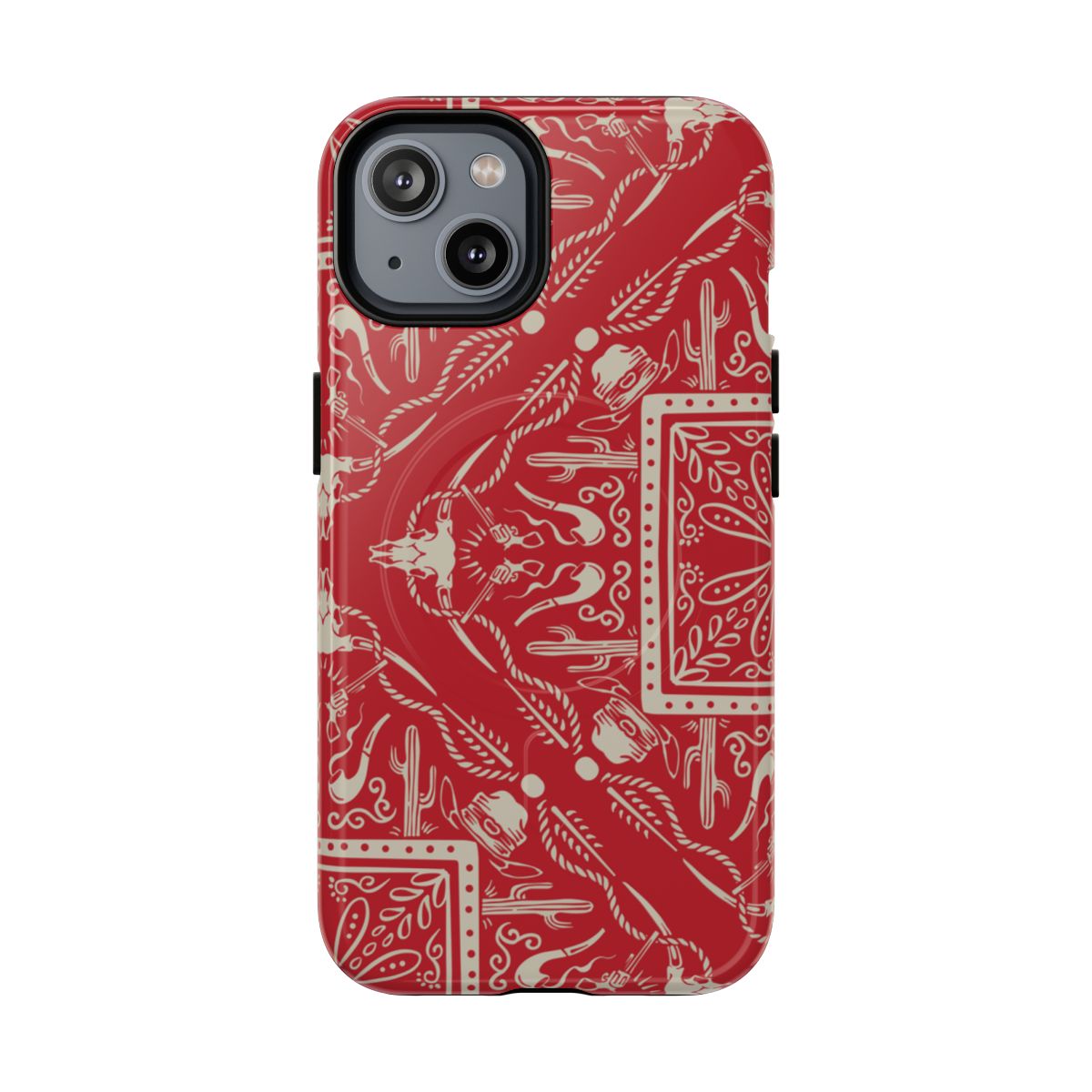 Western Red Bandana Magnetic Case