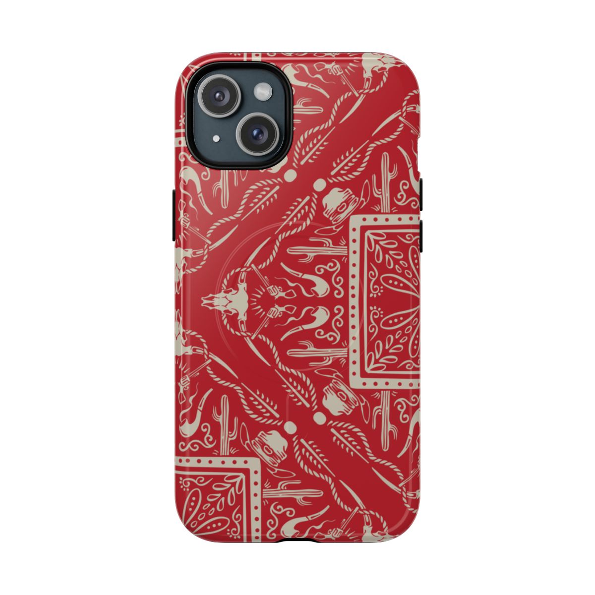 Western Red Bandana Magnetic Case