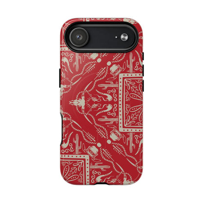 Western Red Bandana Magnetic Case