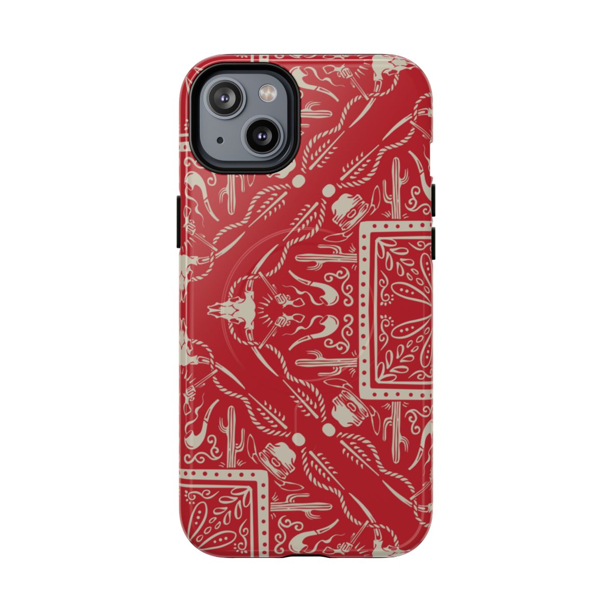 Western Red Bandana Magnetic Case