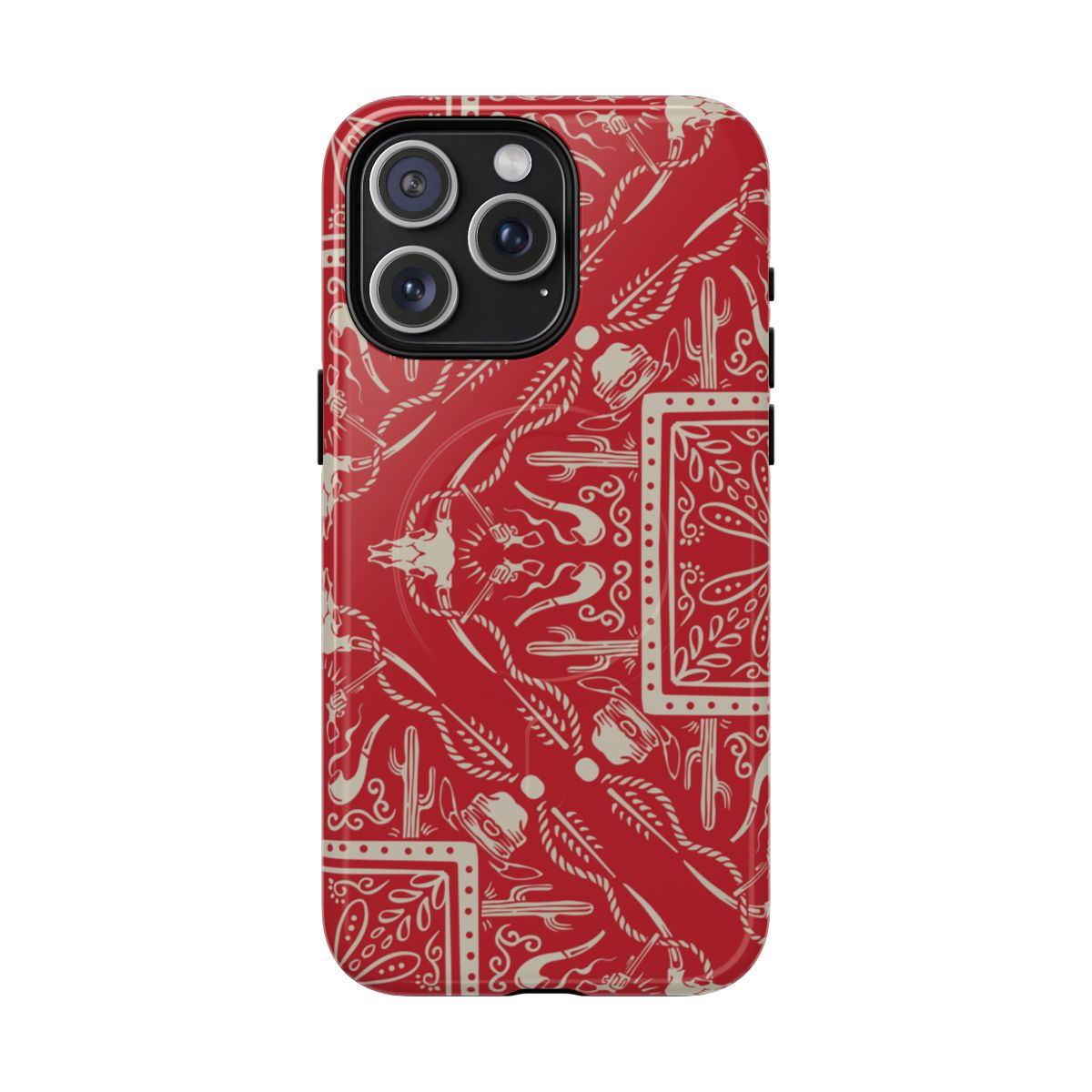 Western Red Bandana Magnetic Case