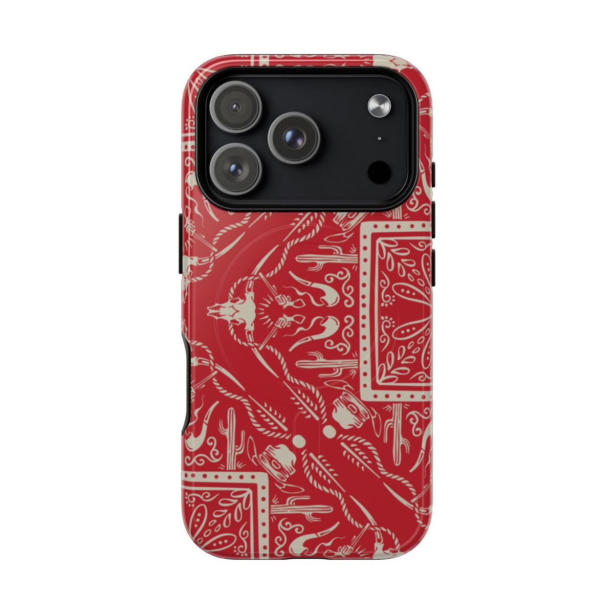 Western Red Bandana Magnetic Case