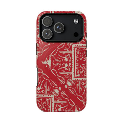 Western Red Bandana Magnetic Case