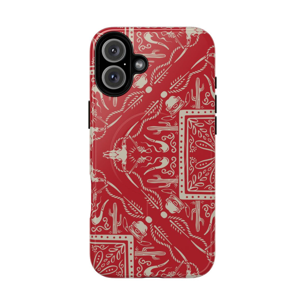 Western Red Bandana Magnetic Case