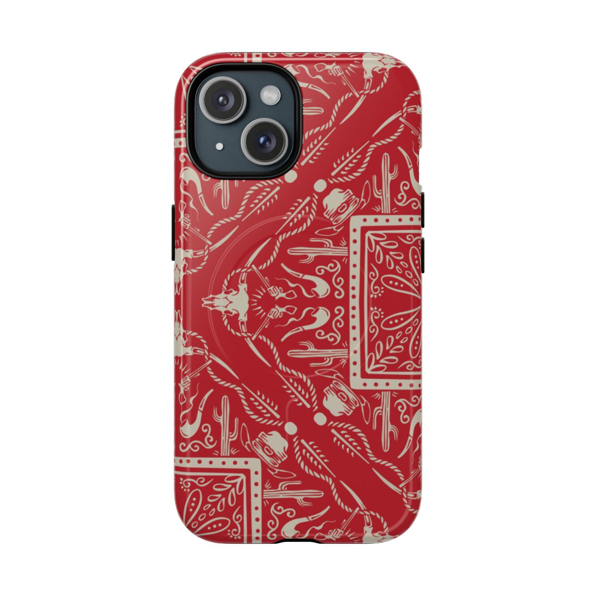 Western Red Bandana Magnetic Case
