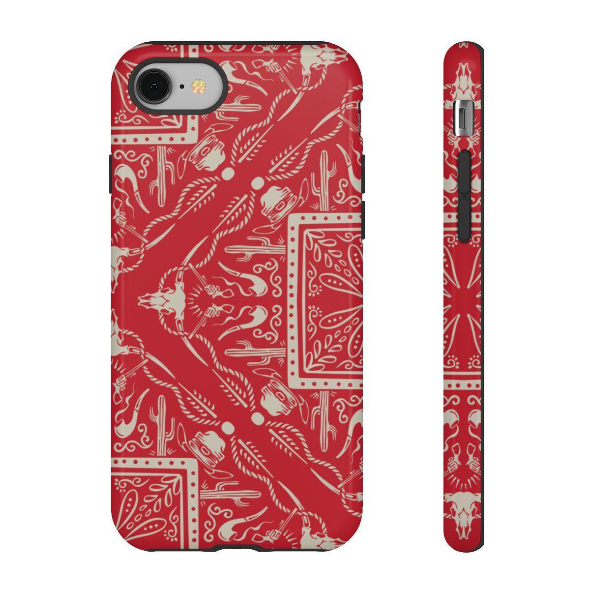 Western Red Bandana Tough Case