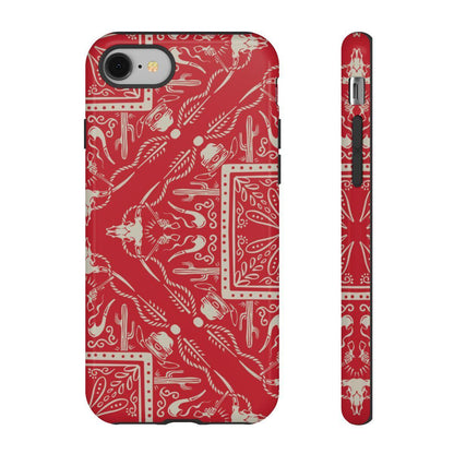 Western Red Bandana Tough Case