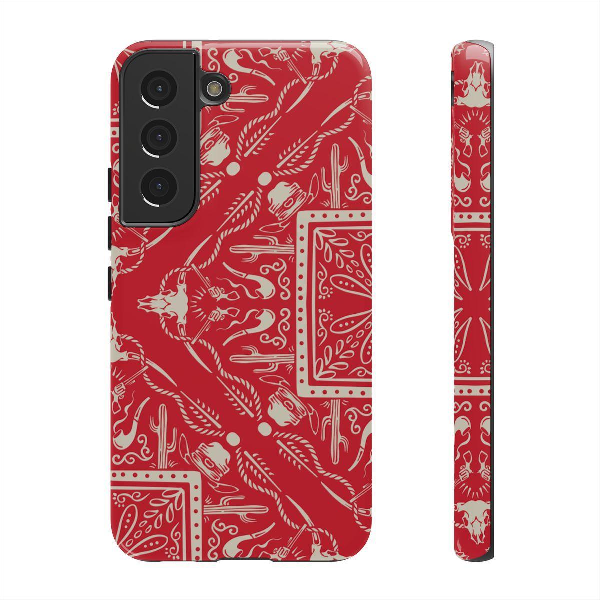 Western Red Bandana Tough Case