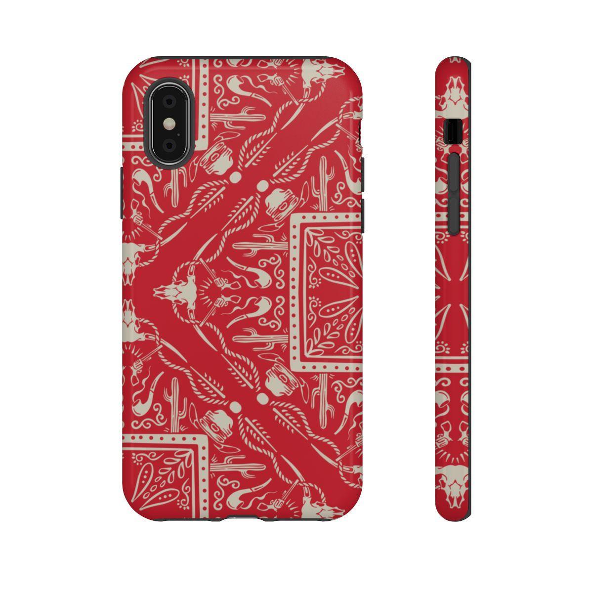 Western Red Bandana Tough Case