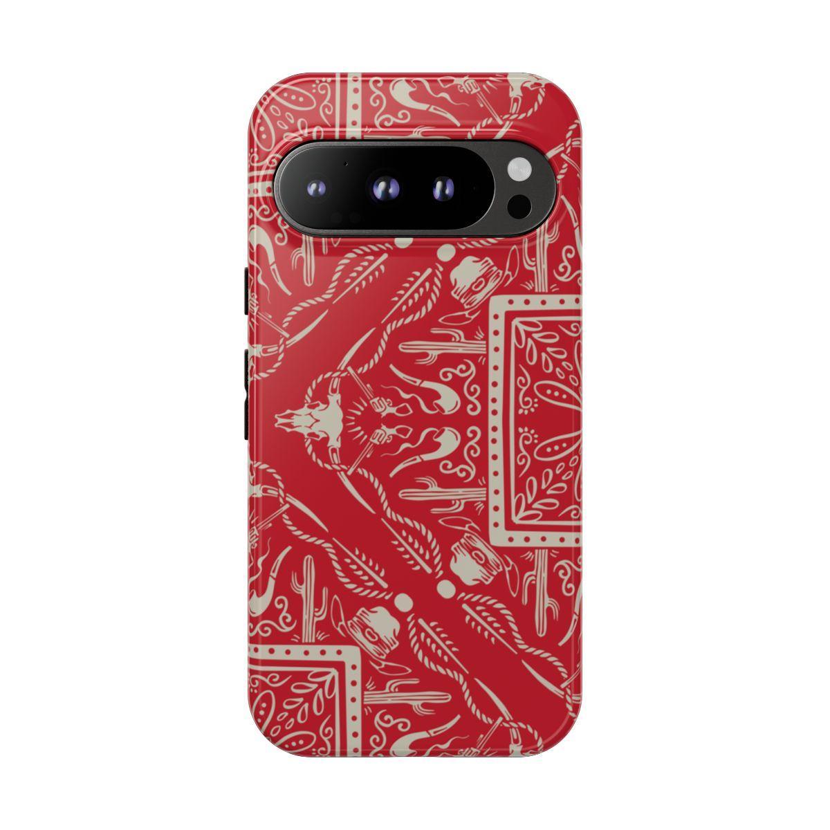 Western Red Bandana Tough Case