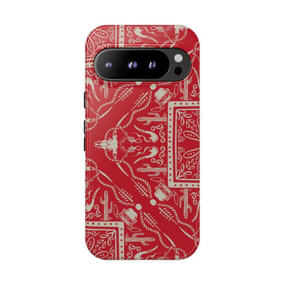 Western Red Bandana Tough Case