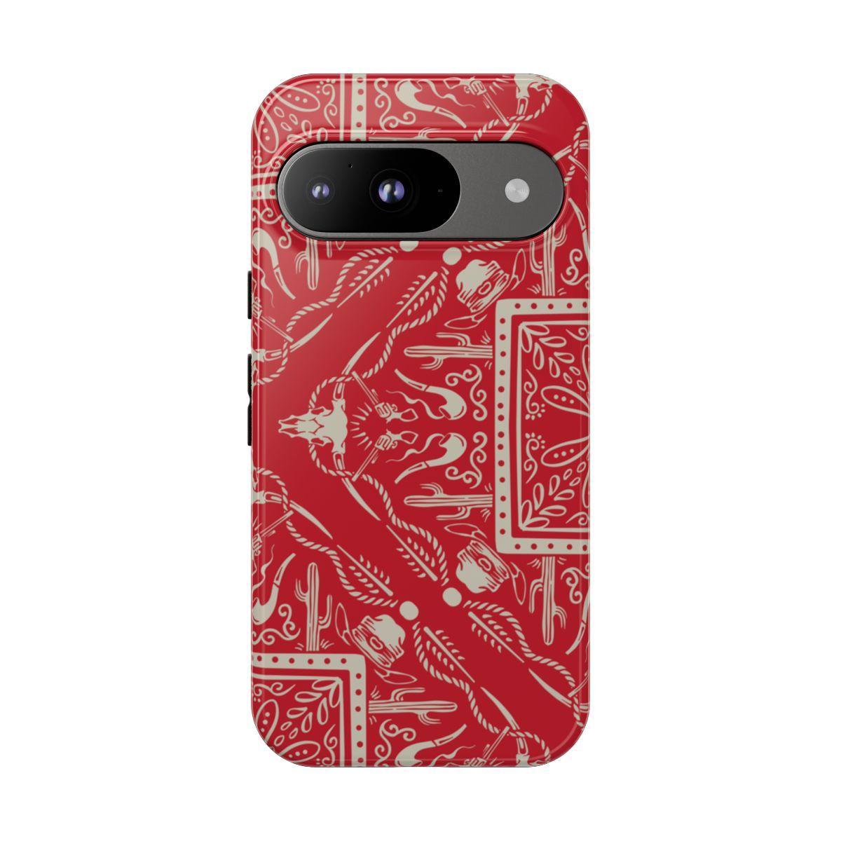 Western Red Bandana Tough Case