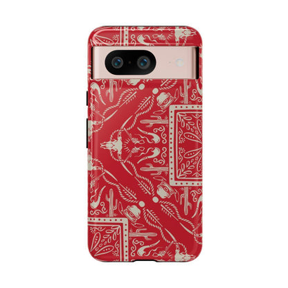 Western Red Bandana Tough Case