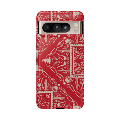 Western Red Bandana Tough Case