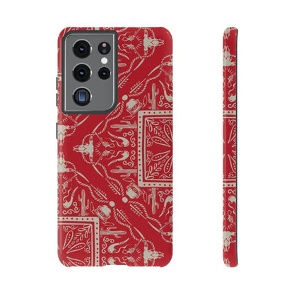 Western Red Bandana Tough Case
