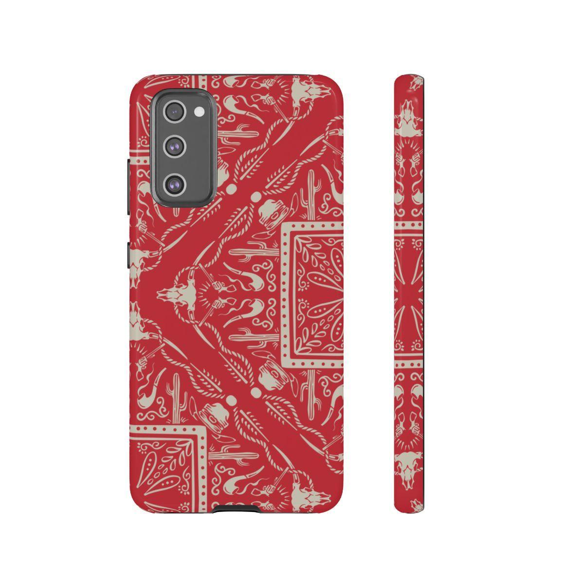 Western Red Bandana Tough Case