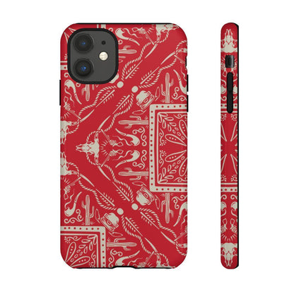 Western Red Bandana Tough Case