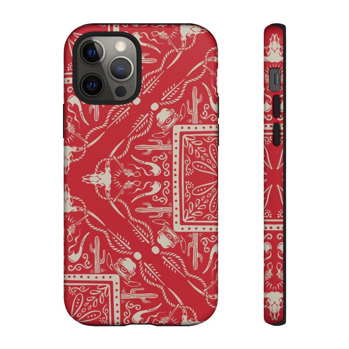 Western Red Bandana Tough Case