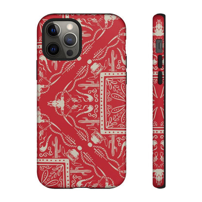 Western Red Bandana Tough Case