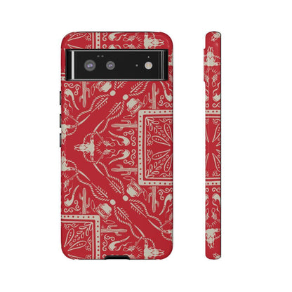 Western Red Bandana Tough Case