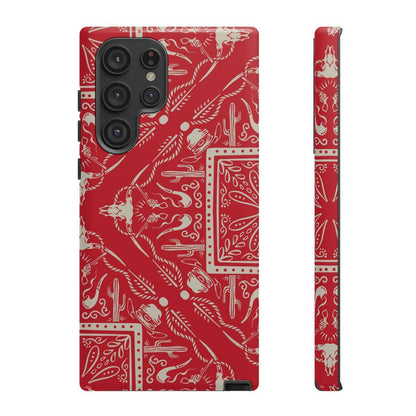 Western Red Bandana Tough Case