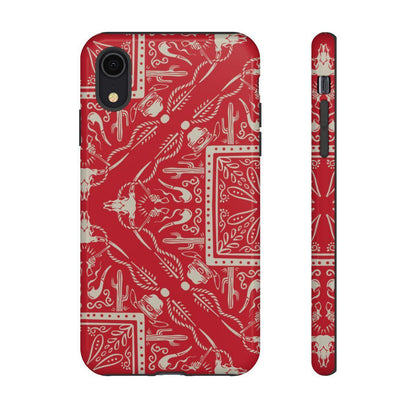 Western Red Bandana Tough Case