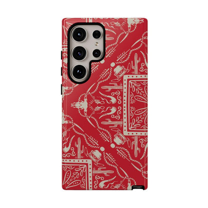Western Red Bandana Tough Case
