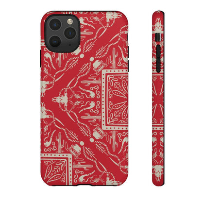 Western Red Bandana Tough Case