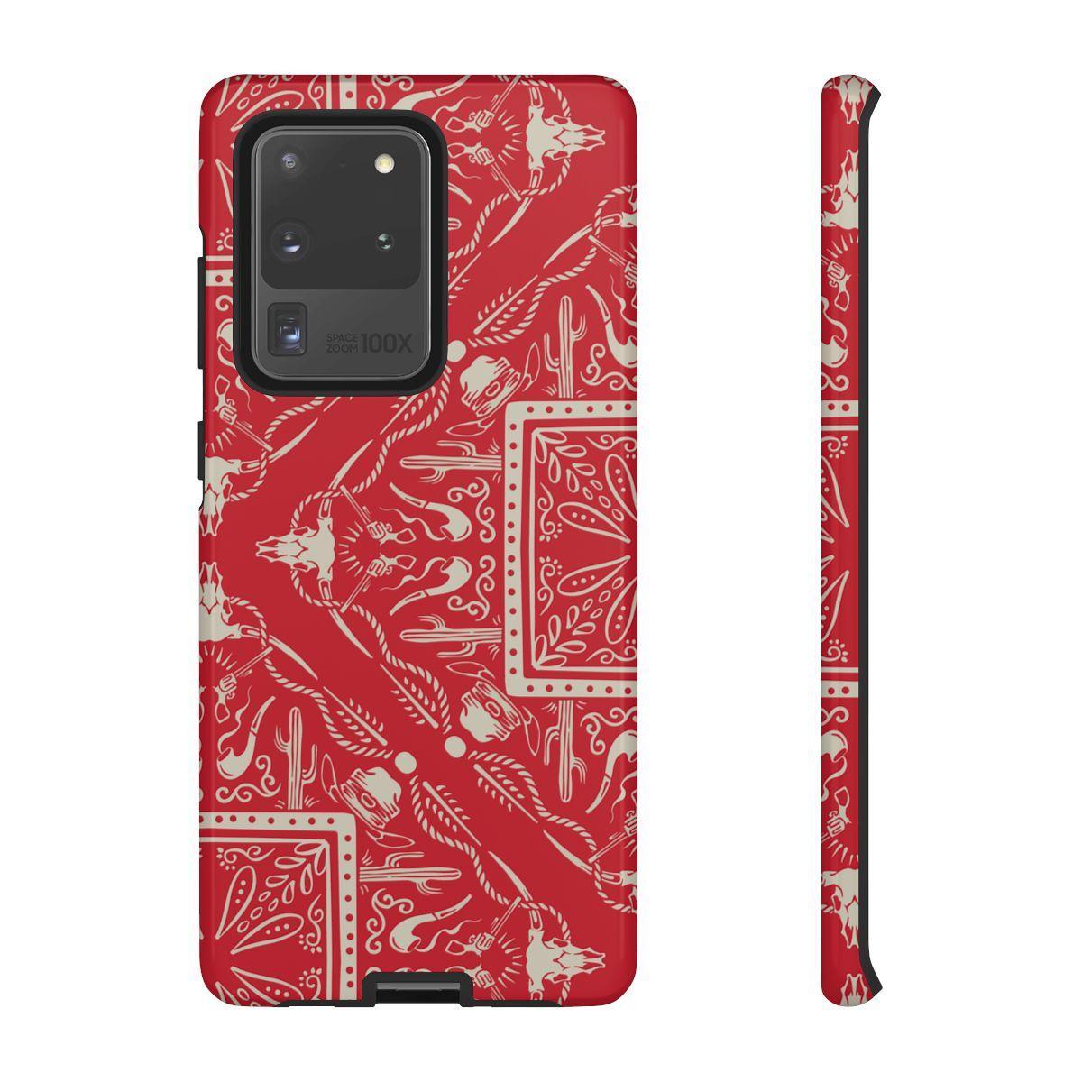 Western Red Bandana Tough Case