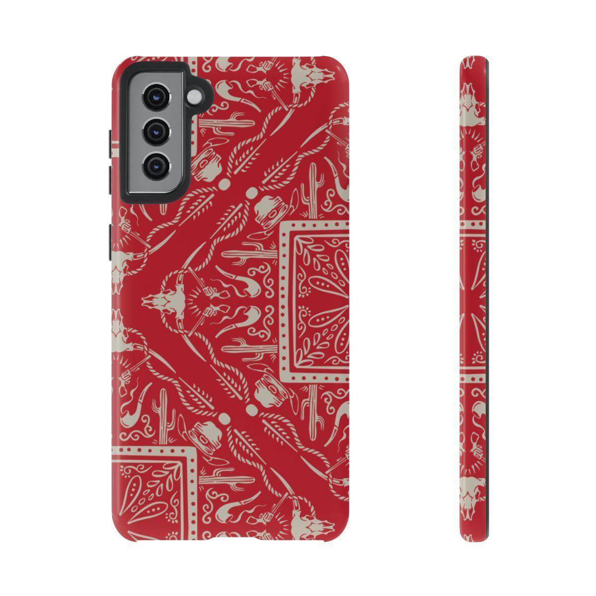 Western Red Bandana Tough Case