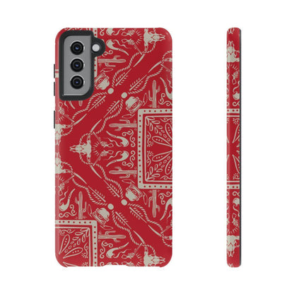 Western Red Bandana Tough Case