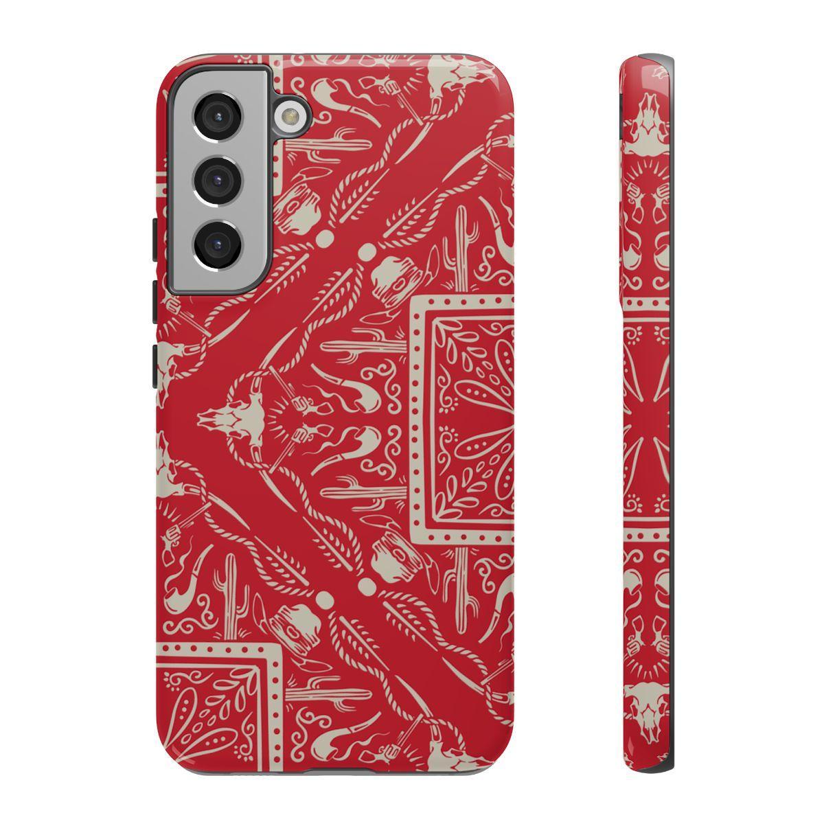 Western Red Bandana Tough Case
