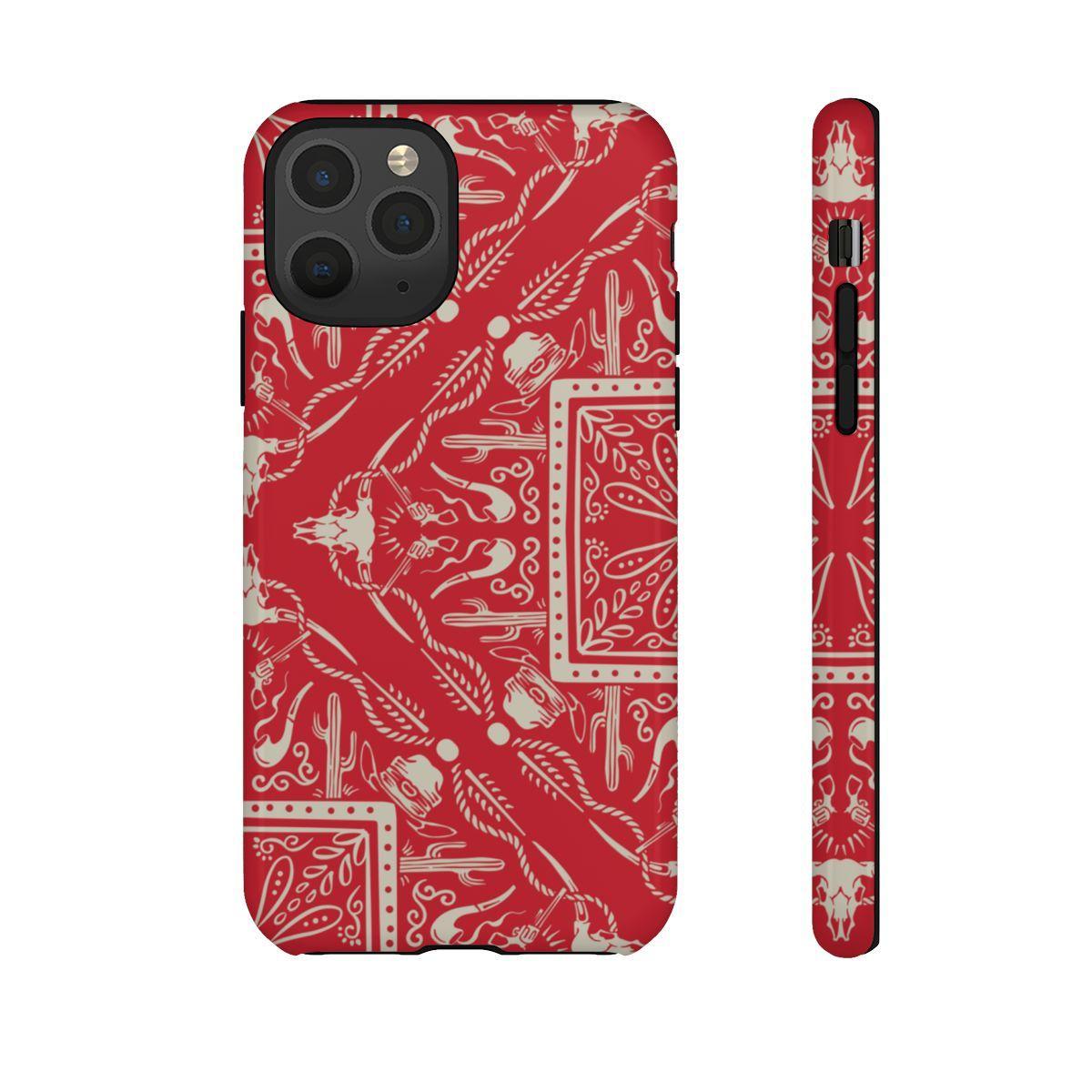 Western Red Bandana Tough Case