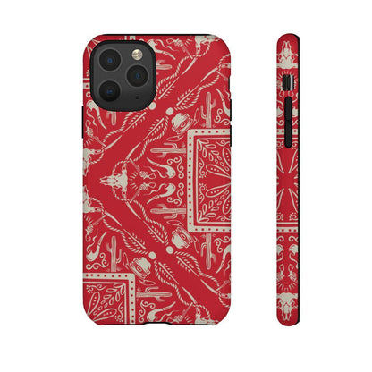Western Red Bandana Tough Case