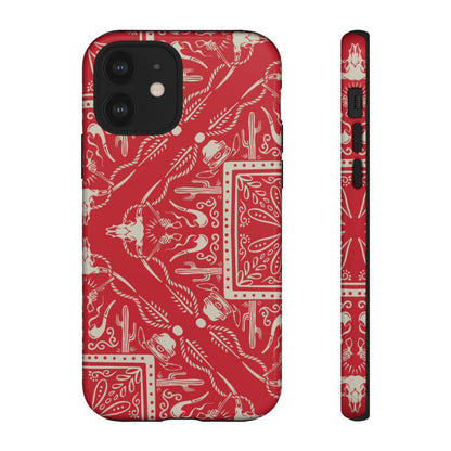Western Red Bandana Tough Case