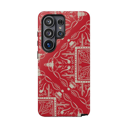 Western Red Bandana Tough Case