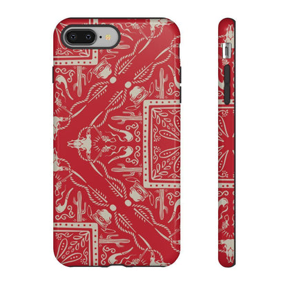 Western Red Bandana Tough Case