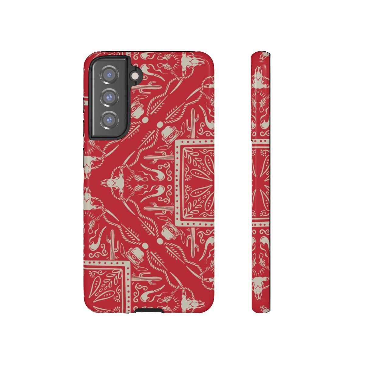 Western Red Bandana Tough Case